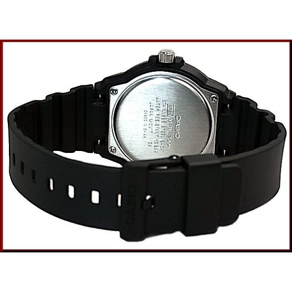 CASIO Standard カシオ スタンダード アナログクォーツ メンズ腕時計 ラバーベルト ブラック/ブルー文字盤 海外モデル MRW-200H-2B｜bright-bright｜04
