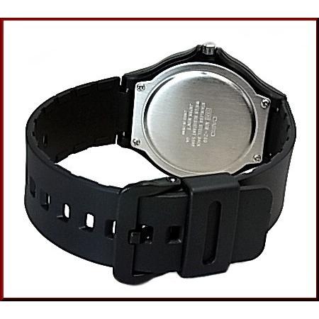 CASIO Standard カシオ スタンダード アナログクォーツ メンズ腕時計 ラバーベルト ブラック/オレンジ 海外モデル MW-240-4B｜bright-bright｜04