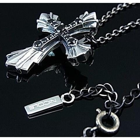 NICOLE / Silver accessory ニコル / シルバーアクセ キュービックジルコニア / シルバー クロストップネックレス シルバーチェーン 国内正規品 NC-LP247N