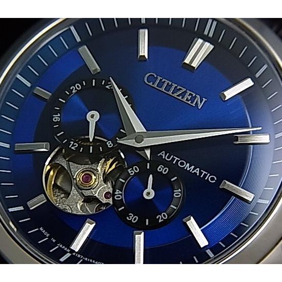 CITIZEN Automatic シチズン 自動巻 メンズ腕時計 ネイビー文字