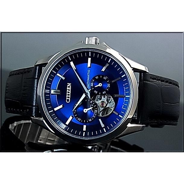 CITIZEN Automatic シチズン 自動巻 メンズ腕時計 ネイビー文字