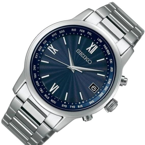 SEIKOブライツ電波ソーラー腕時計 青 チタン SEIKOブライツ電波ソーラー腕時計 青 チタン