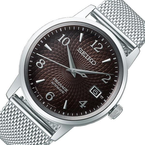 SEIKO Presage セイコー プレサージュ 自動巻 メンズ腕時計 ブラウン文字盤 メタルベルト Made in Japan 【国内正規品】SARY179