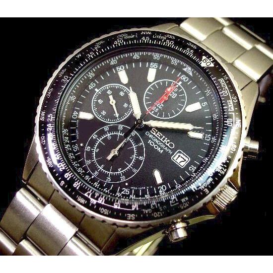 SEIKO セイコー パイロット クロノグラフ メンズ腕時計 メタル SEIKO セイコー パイロット クロノグラフ メンズ腕時計 メタル