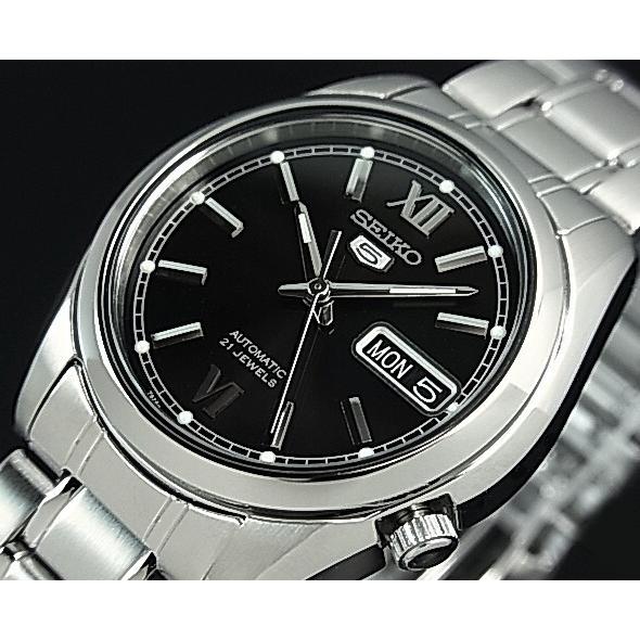 SEIKO ファイブ 自動巻き 腕時計 黒文字盤　海外モデル　SNKL55K1 Seiko 5 SEIKO5 セイコー5 / セイコーファイブ自動巻 メンズ