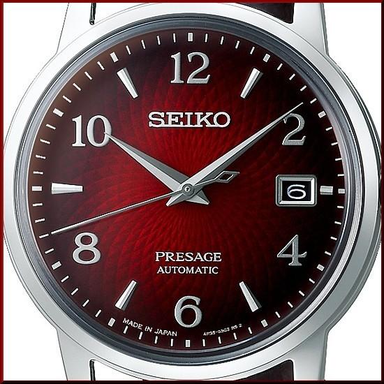 Seiko Presage セイコー プレサージュ 自動巻 メンズ腕時計 ダークレッド文字盤 ダークブラウンレザーベルト Made In Japan 海外モデル Srpe41j1 Srpe41j1 Brightヤフー店 通販 Yahoo ショッピング