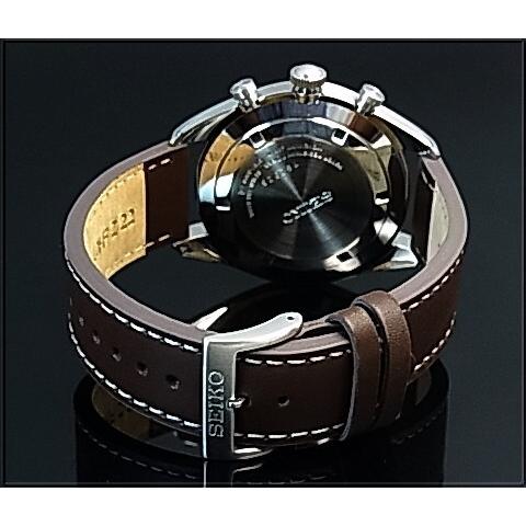 SEIKO セイコー クロノグラフ メンズ腕時計 ブラウンレザー SEIKO セイコー クロノグラフ メンズ腕時計 ブラウンレザー