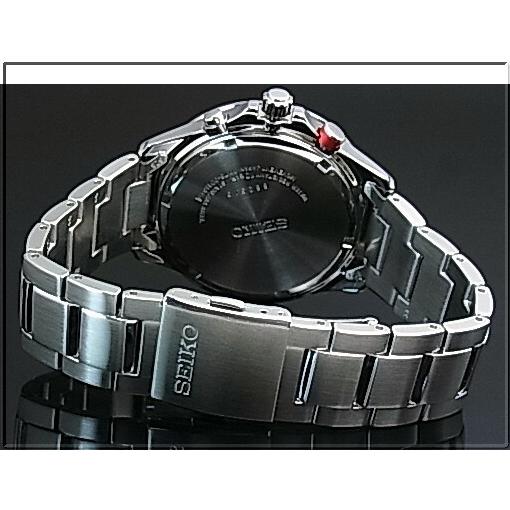 SEIKO セイコー クロノグラフ メンズ ソーラー腕時計 メタルベルト ブラック文字盤 SSC493P1 海外モデル｜bright-bright｜04