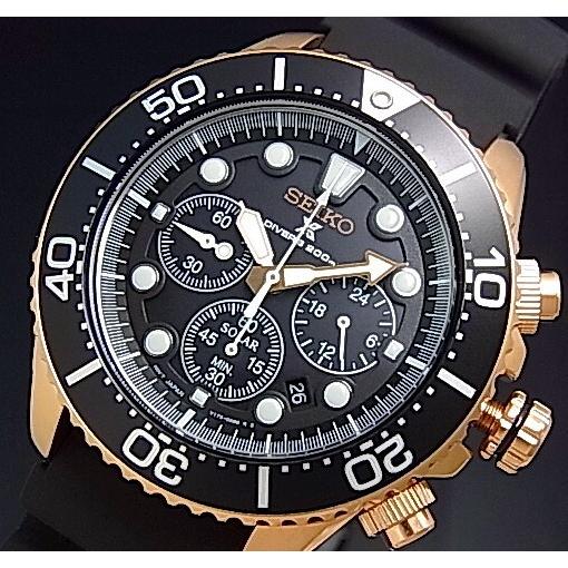 SEIKO PROSPEX diver's watch セイコー プロスペックス ダイバーズ クロノ メンズ ソーラー腕時計 ピンクゴールドケース  ラバーベルト 海外モデル SSC618P1 : ssc618p1 : BRIGHTヤフー店 - 通販 - Yahoo!ショッピング