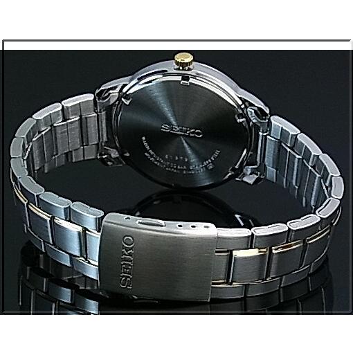 SEIKO Quartz セイコー クォーツ ペアウォッチ 腕時計 コンビメタルベルト シルバー文字盤 SUR197P1/SUR745P1 海外モデル｜bright-bright｜04
