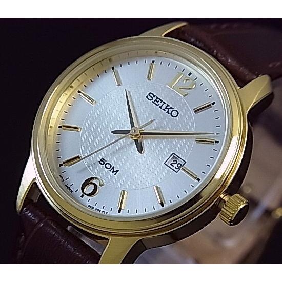 SEIKO Quartz セイコー クォーツ レディース腕時計 ゴールドケース  