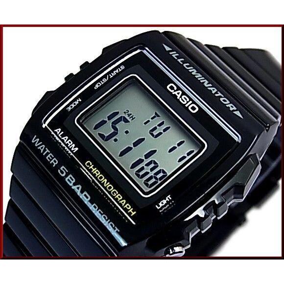 CASIO Standard カシオ スタンダード メンズ腕時計 ラバーベルト ブラック 海外モデル W-215H-1A｜bright-bright｜06