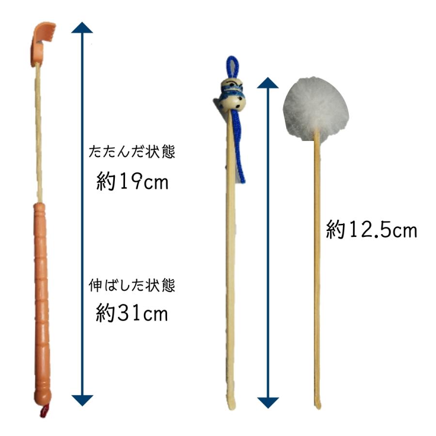 在庫処分品 ギフト 景品 粗品 孫の手 耳かき 3点セット × 4個セット 