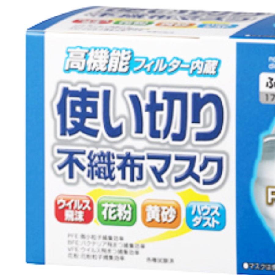 ヨコイ 使い切り 不織布マスク 大人普通用 60枚入 FM60BM : ブライト