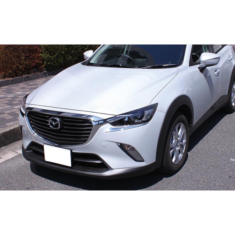 マツダ CX-3 MAZDA ヘッドライト アイライン ガーニッシュ 外装 ボディ 