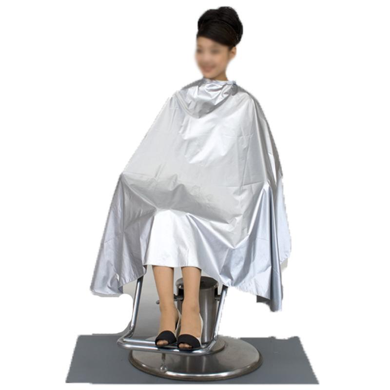 美容室 強力防水 シャンプー ケープ パーマクロス 袖なし シルバー