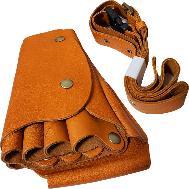 手染めダークターコイズ、メッシュワークシザーケース 手染めダーク