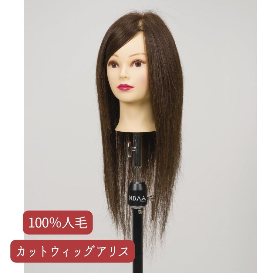 美容師 カットウィッグ マネキン 人毛100% 茶髪 N.B.A.A. 美容師 カットウィッグ マネキン 人毛100% 茶髪 N.B.A.A.