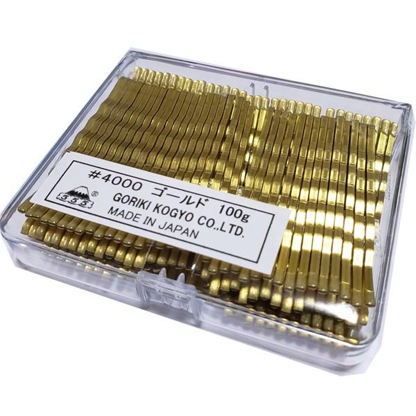 送料300円/3点まで ヘアアレンジ ヘアピン ゴールドピン 4000