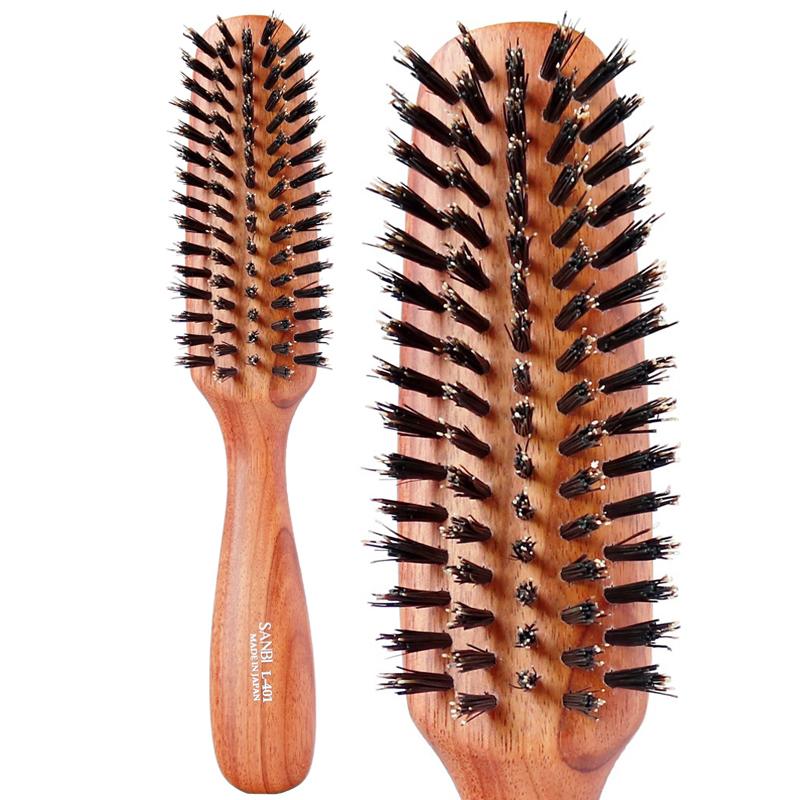 サンビー L-401 かたい猪毛＆豚毛 ブラッシング ヘアブラシ 5行 日本製