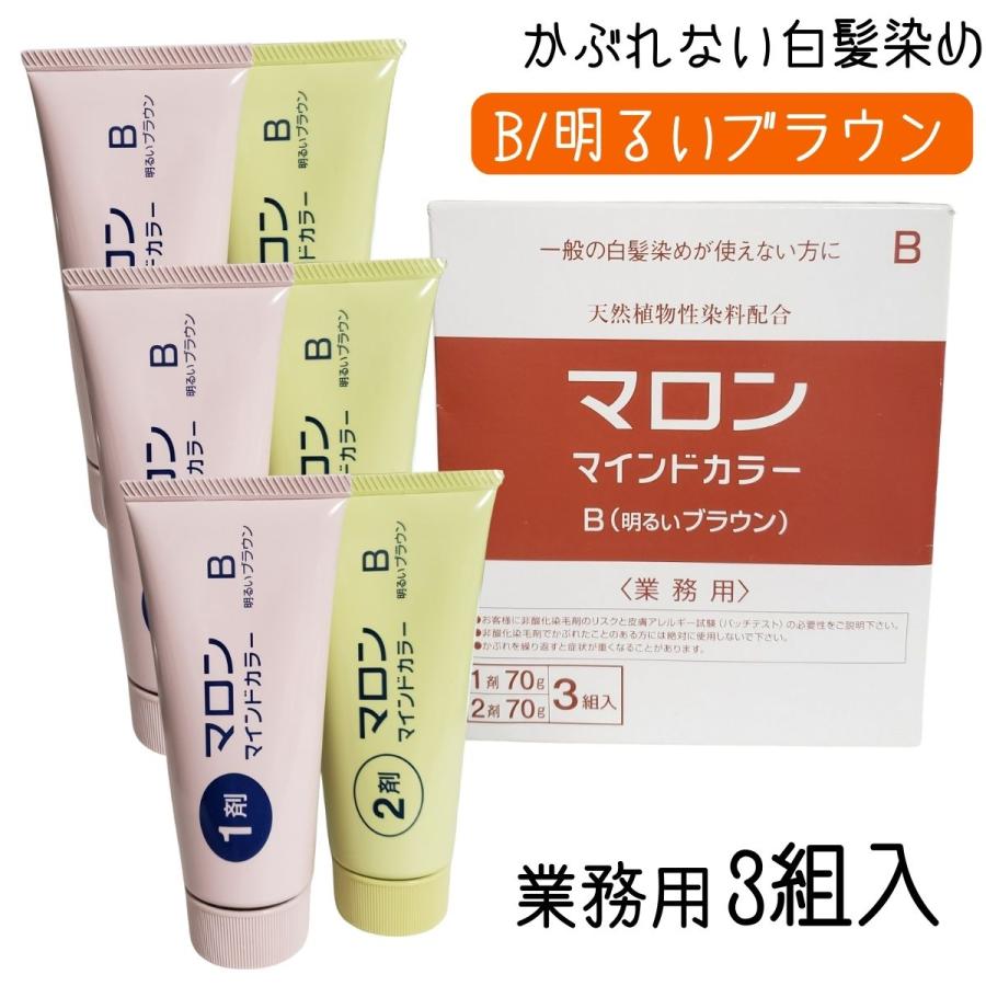 マロン かぶれない 白髪染め ヘアカラー剤 マロンマインドカラー B