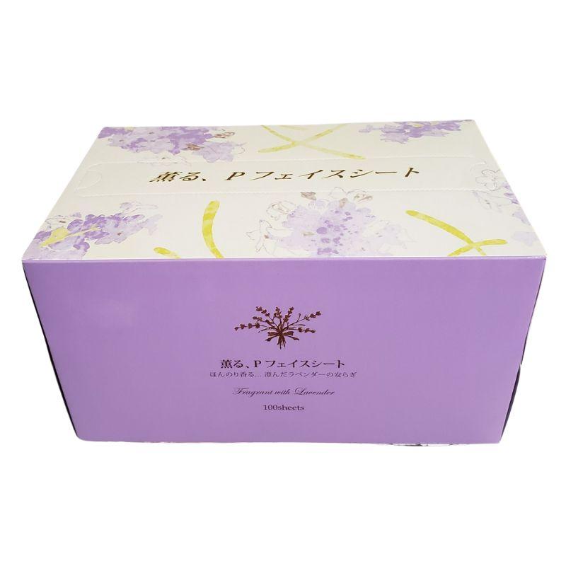 滝川 薫る、Pフェイスシート 100枚入 白色 ヨコ折り 使い捨て