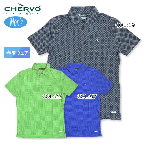 【シェルボ】【CHERVO】 031-27542  メンズ　半袖シャツ　柄シャツ