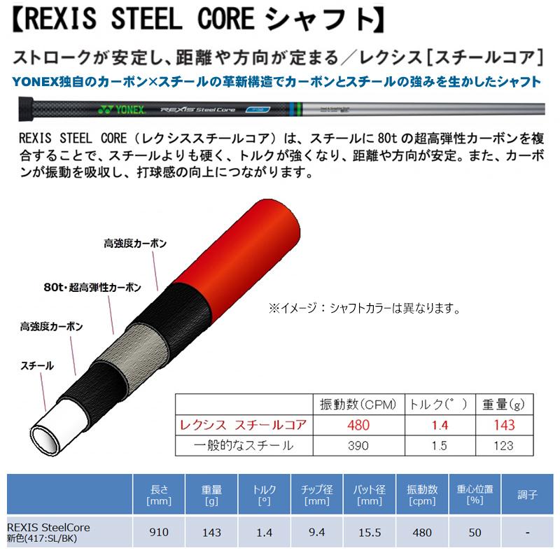 ヨネックス(YONEX) '20 イーゾーン(EZONE) TP-GR2 パター レクシス スチールコア シャフト(REXIS STEEL CORE SHAFT) TPGR2｜bright1ststage｜05