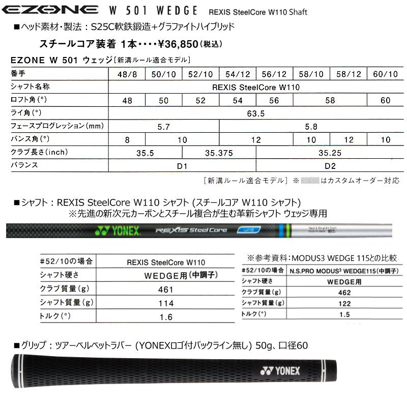 EZONE ヨネックス (YONEX) イーゾーン (EZONE) W501 ウェッジ 右用