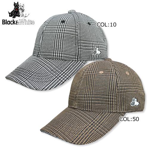 ブラック＆ホワイト Blackamp;White BGF8400 レディース メンズ 帽子 キャップ グレンチェック つば付き ゴルフウェア スポーツウェア