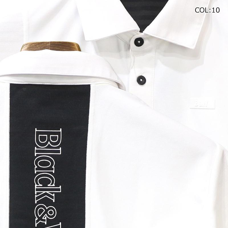 ブラック＆ホワイト Black&white BGS9601XS メンズ 半袖シャツ ポロシャツ 吸水速乾 UVカット 春夏 ゴルフウェア スポーツウェア｜bright1ststage｜08