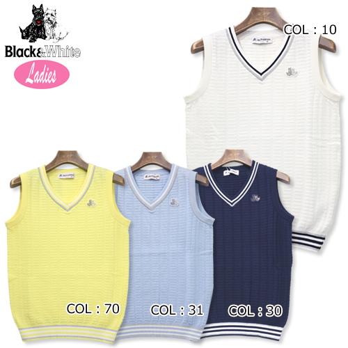 ブラック ホワイト Black White Bls11nb レディース ベスト ニットベスト Vネック 軽量 春夏 ゴルフウェア スポーツウェア r Firststageヤフーショップ 通販 Yahoo ショッピング