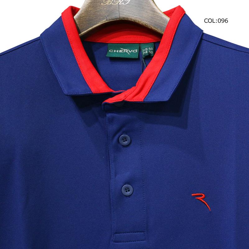 感謝価格】 シェルボ CHERVO031-24546 メンズ半袖シャツ ポロシャツ