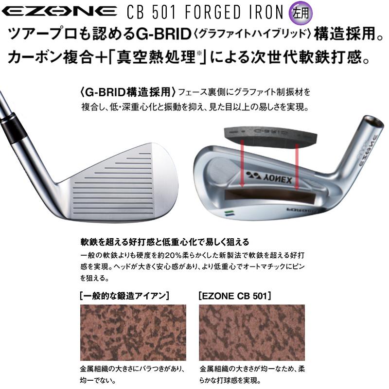 【左用】ヨネックス(YONEX) イーゾーン CB501 フォージド アイアン 単品 (#4/22°) 左用 N.S.PRO MODUS3 TOUR105 スチールシャフト CB-501｜bright1ststage｜05