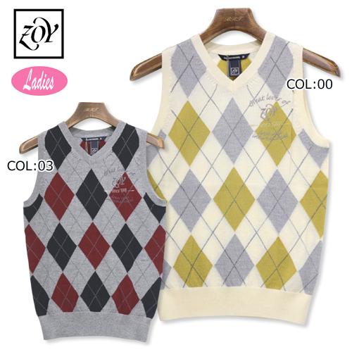 ゾーイ Zoy レディース ベスト ニットベスト アーガイル柄 春夏秋冬 ゴルフウェア スポーツウェア r Firststageヤフーショップ 通販 Yahoo ショッピング
