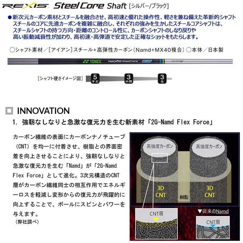 ヨネックス(YONEX) イーゾーン CB501 フォージド アイアン 6本組(#5-#9.PW) 右用 レクシス スチールコア (i95S) シャフト (Steel Core95S Shaft) CB-501｜bright1ststage｜07