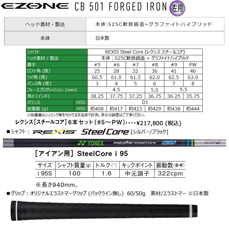 EZONE 【左用】ヨネックス (YONEX) CB501 フォージド アイアン 6本組
