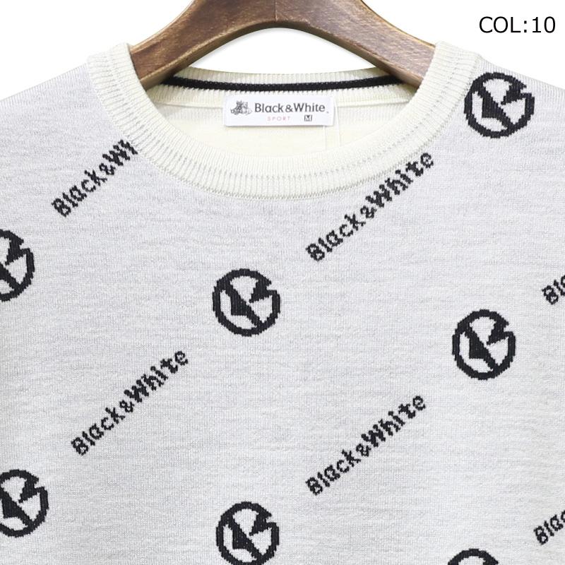 ブラック＆ホワイト Black&White BGF2302KF メンズ 長袖 ニット