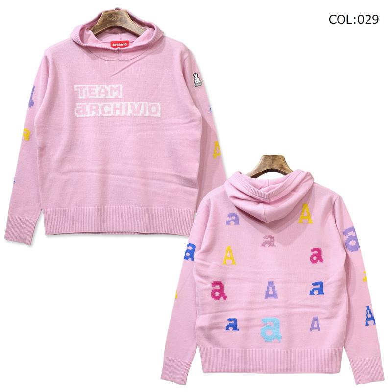 ARCHIVIO フード付きセーター 36 ピンク ARCHIVIO フード付きセーター 36 ピンク