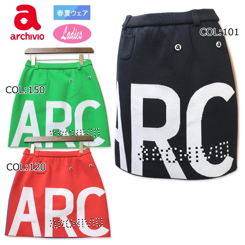アルチビオ archivio A256423 スカート ニットスカート ポケット付き ベルトループあり 可愛い ゴルフウェア スポーツウェア 春夏秋 archivio（アルチビオ） archivio A256423 スカート ニットスカート