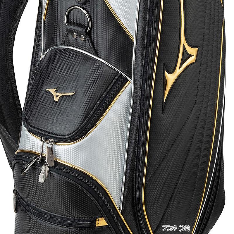 美品 MIZUNO RV03 キャディバッグ ブラック×ゴールド 9型 ミズノ MIZUNO（ミズノ） 5LJC2204 2022 スリム9型(3.4kg) RB STYLE (RB