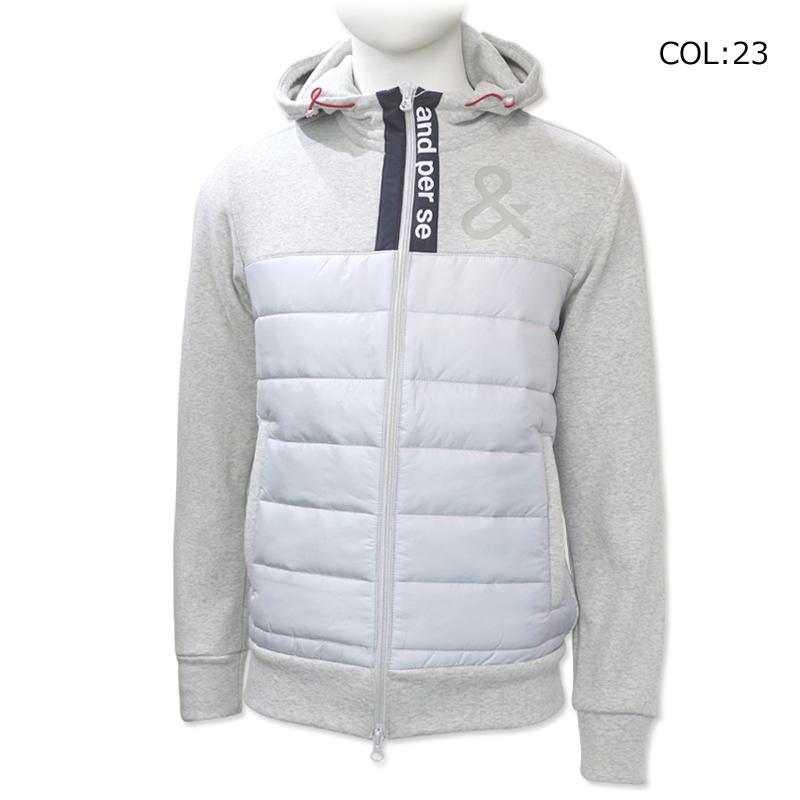 アンパスィ and per se AMF1101H2 メンズ 長袖 中綿アウター フード  