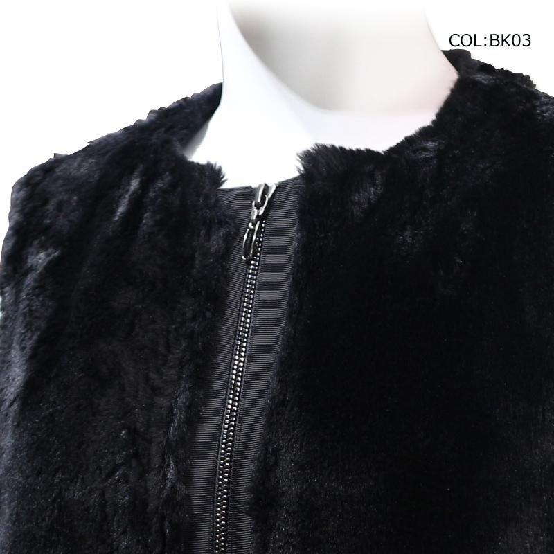 LANVIN ランバン VLW655134N レディース ファーベスト 蓄熱保温裏地付 