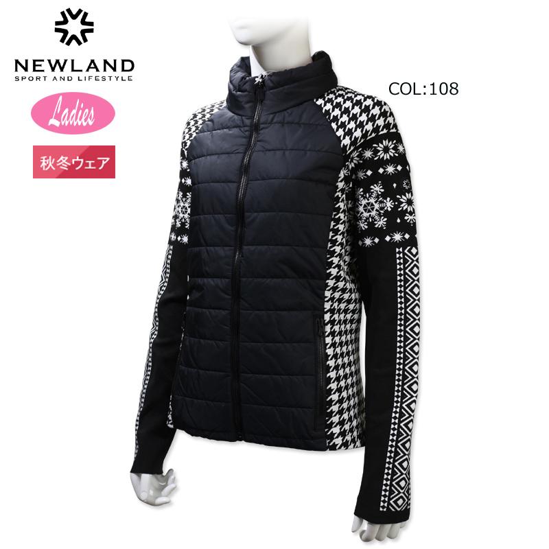 ニューランド NEWLAND VENUS3C レディース アウター ブルゾン 中綿 防風 ニット ストレッチ ゴルフウェア スポーツウェア 秋冬春 ニューランド NEWLAND VENUS3C レディース アウター ブルゾン 中綿