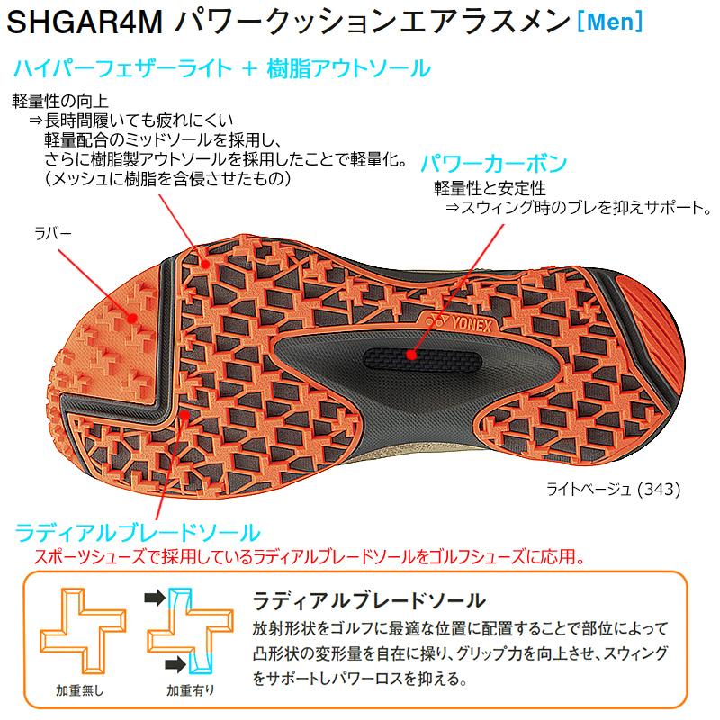 YONEX ヨネックス(YONEX) SHGAR4M 2024 パワークッションエア YONEX ヨネックス(YONEX) SHGAR4M 2024 パワークッションエア