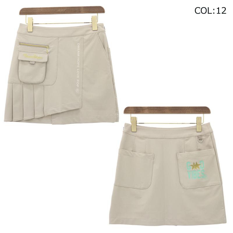 未使用級　CASTELBAJAC カステルバジャック　ベスト　スカート CASTELBAJAC（カステルバジャック） スカート レッド ボタンジルバ