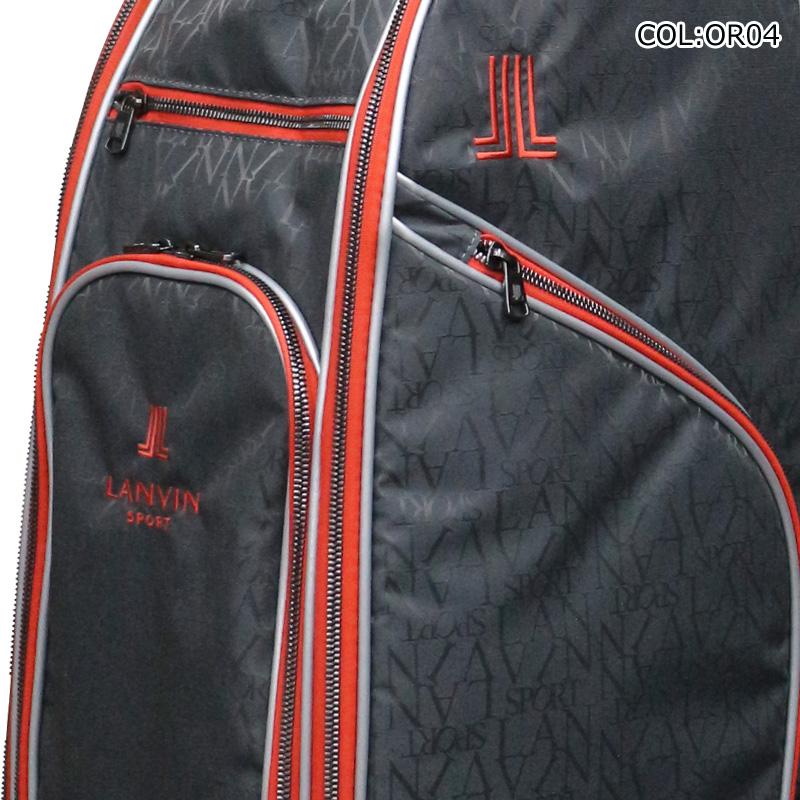 LANVIN SPORT ランバン ゴルフ キャディバッグ9型【ブラック】美品！