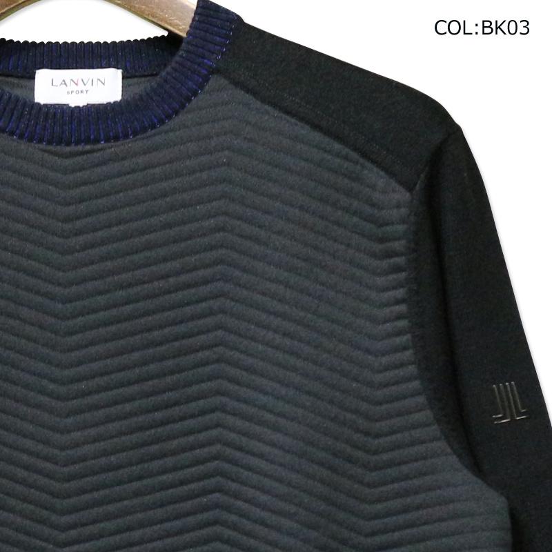 LANVIN ランバン VMW4042X9 メンズ 長袖セーター ニット 部分蓄熱保温 