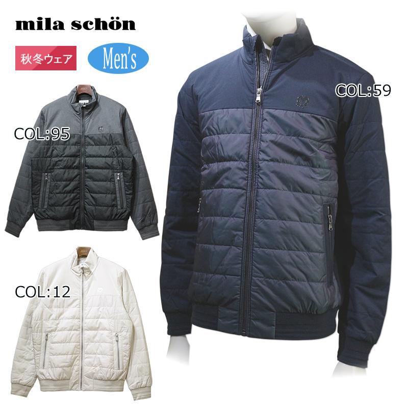 ミラショーン　ジャケット　ブルゾン　アウター　ゴルフ　mila schon mila schon（ミラショーン） milaschon 7333412163 メンズ 中わた