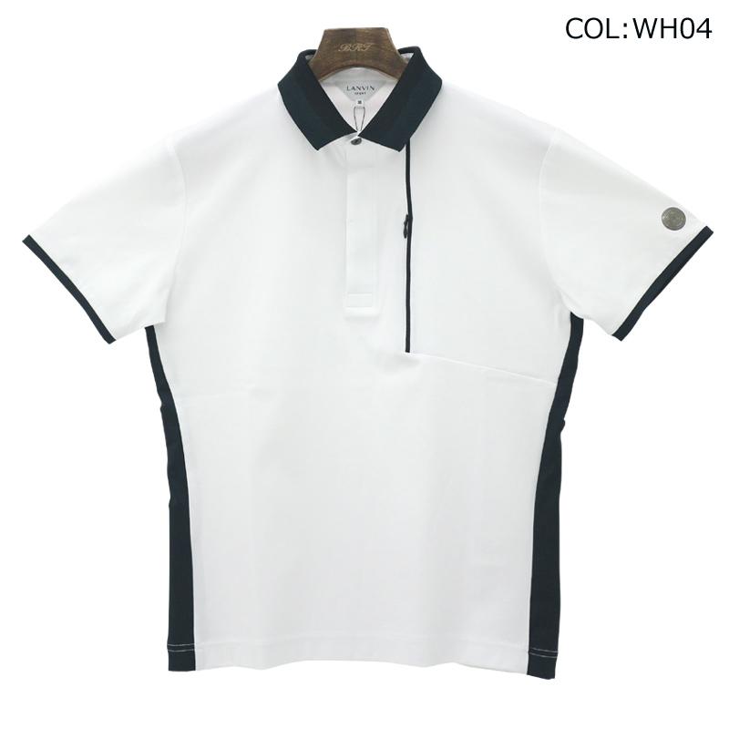 ランバン スポール LANVIN SPORT VMX156107N メンズ ポロシャツ 半袖 吸汗 UV ストレッチ ゴルフウェア スポーツウェア 春夏 LANVIN（ランバン） スポール LANVIN SPORT VMX156107N メンズ